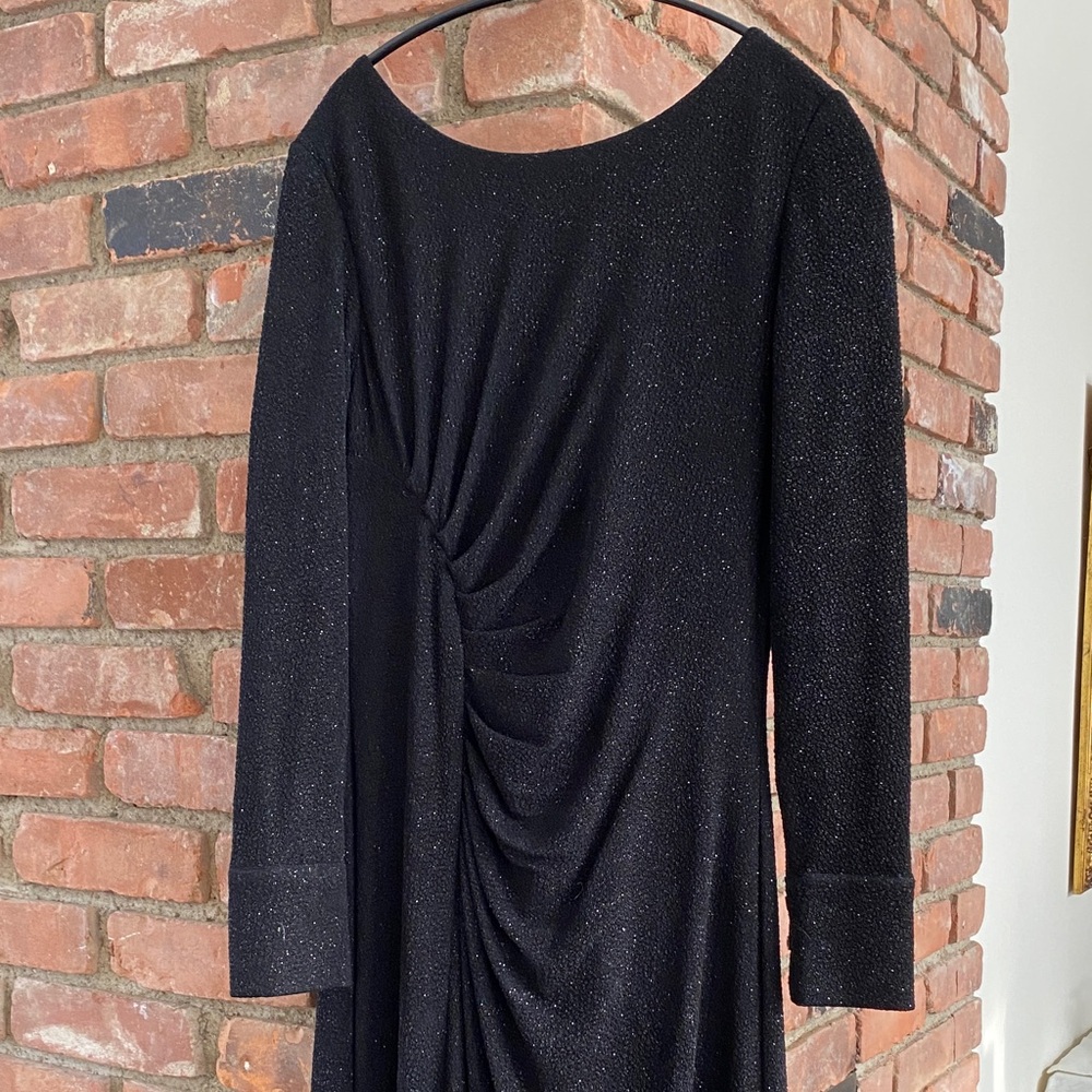 Calvin Klein Elegant Black Shimmer Gown size 12